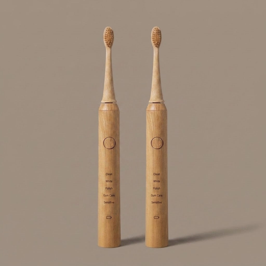 kabu DUO — two bamboo sonic toothbrushes